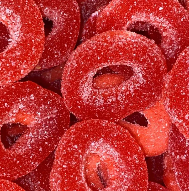 Anneaux fraise -100 grammes