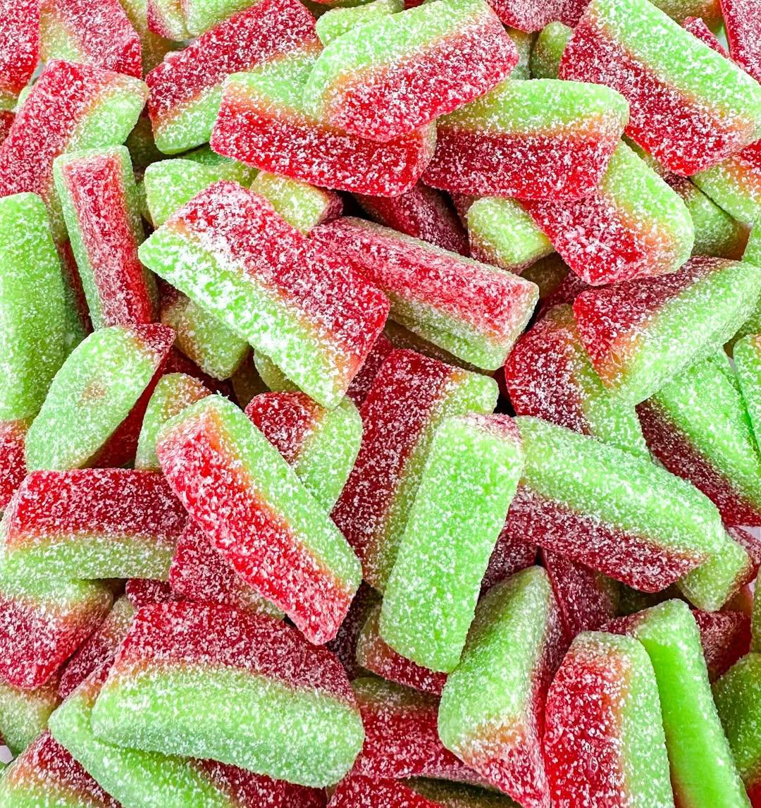 Tranches pastèque acidulées -100 grammes