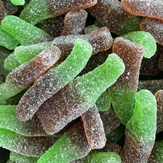 Bouteilles cola verte sucrées -100 grammes